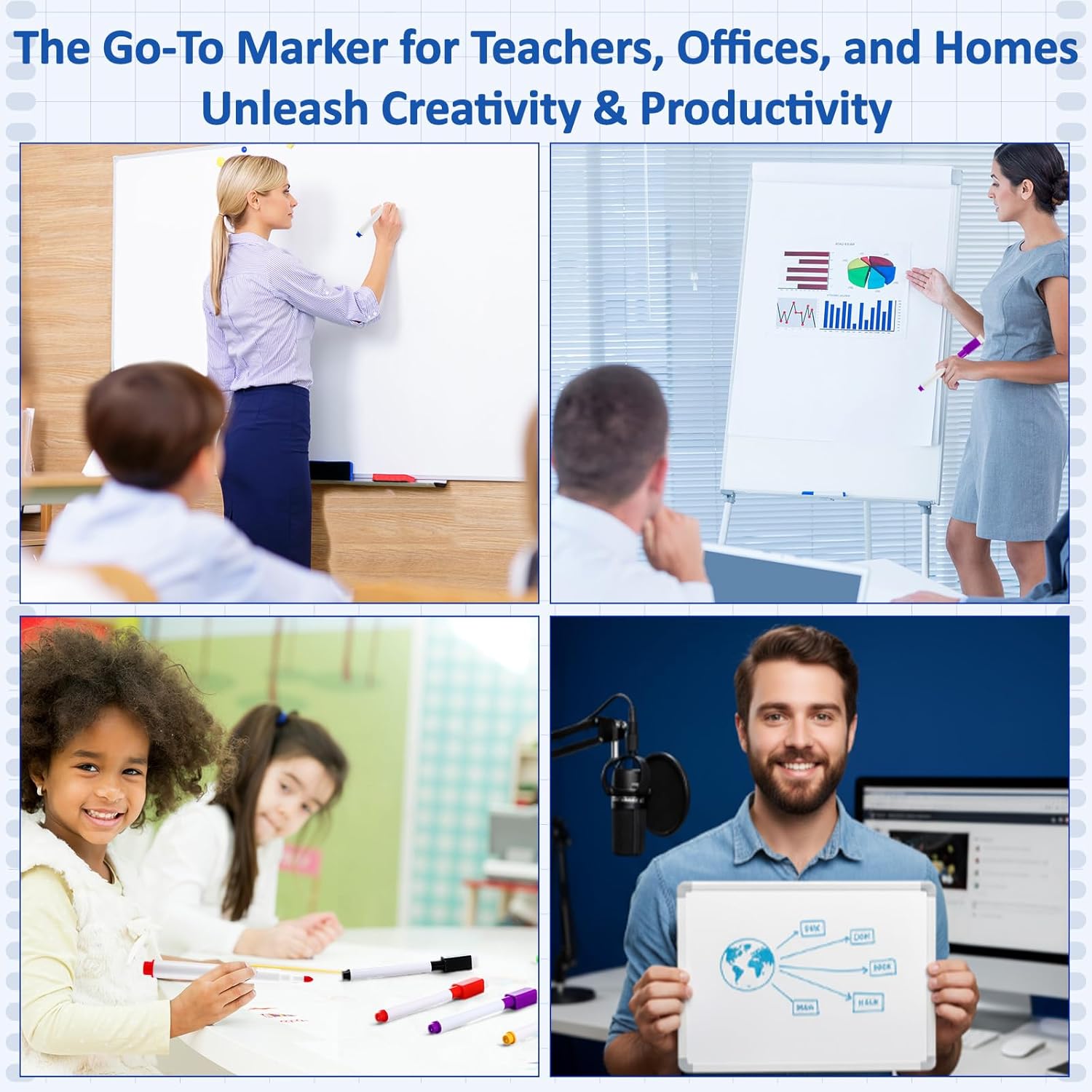 320 Pcs Magnetic Dry Erase Whiteboard Markers Bulk Fine Point Tip Magnetic Whiteboard Markers with Eraser Cap Colorful Dry Erase Pens for Teachers Students Office School Supplies, 8 Colors