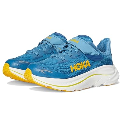 Hoka Kids Clifton 10 (Little Kid) Kids Shoes Alpine Blue/Foggy Night