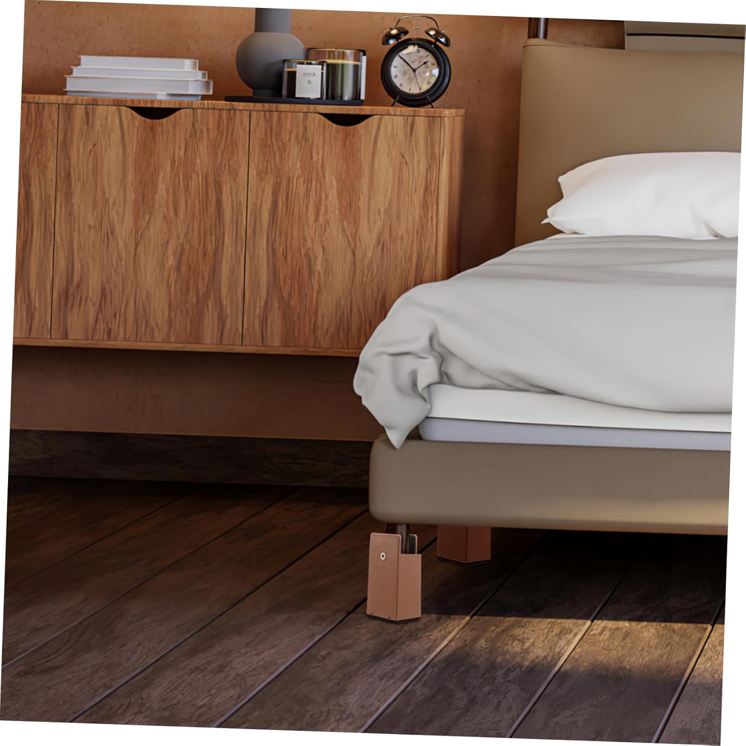 ERINGOGO 4pcs Adjustable Furniture Risers Bed Lifts for Sofa Table and Chair Elevate Height for Comfort and Stability Versatile Usage for