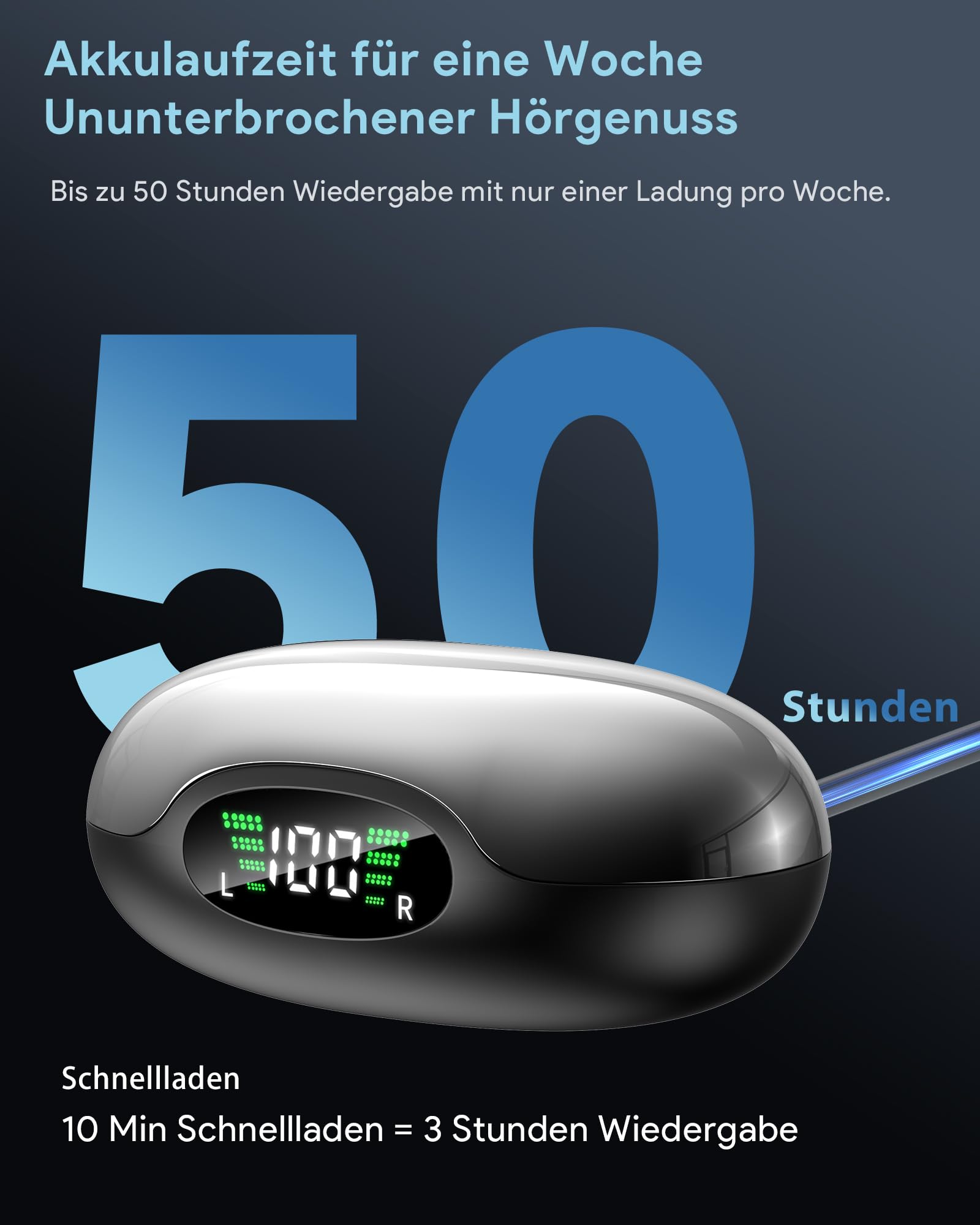 Boytond Ki Übersetzer Kopfhörer, Ai Echtzeit Mobiler Übersetzungskopfhörer mit 198 Sprachen, Titan Schwarz