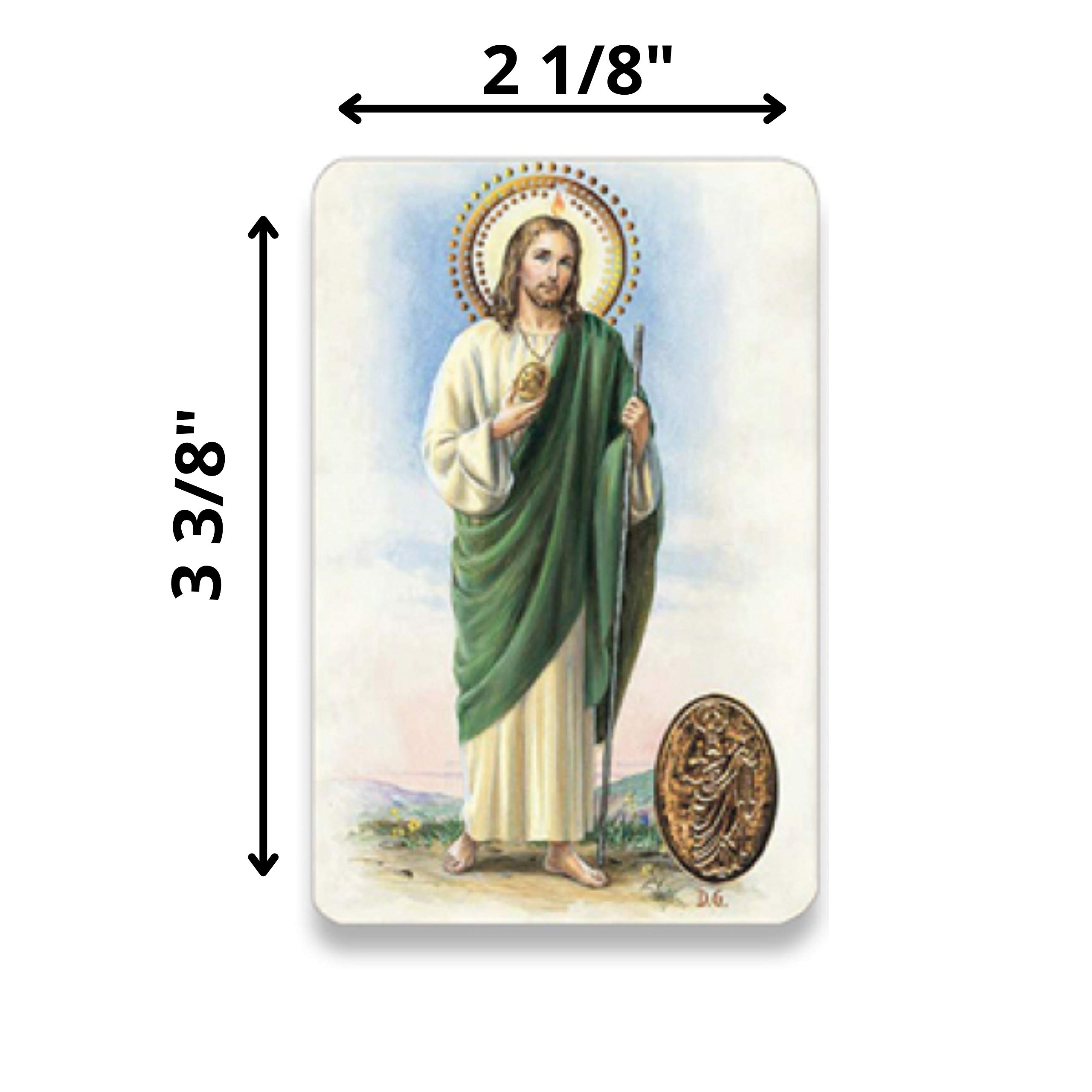 Amazon.com: H HOLLY LINES St. Jude Prayer Cards Wallet Size Plastic Coated  Set of Five Catholic Holy Cards : Home & Kitchen