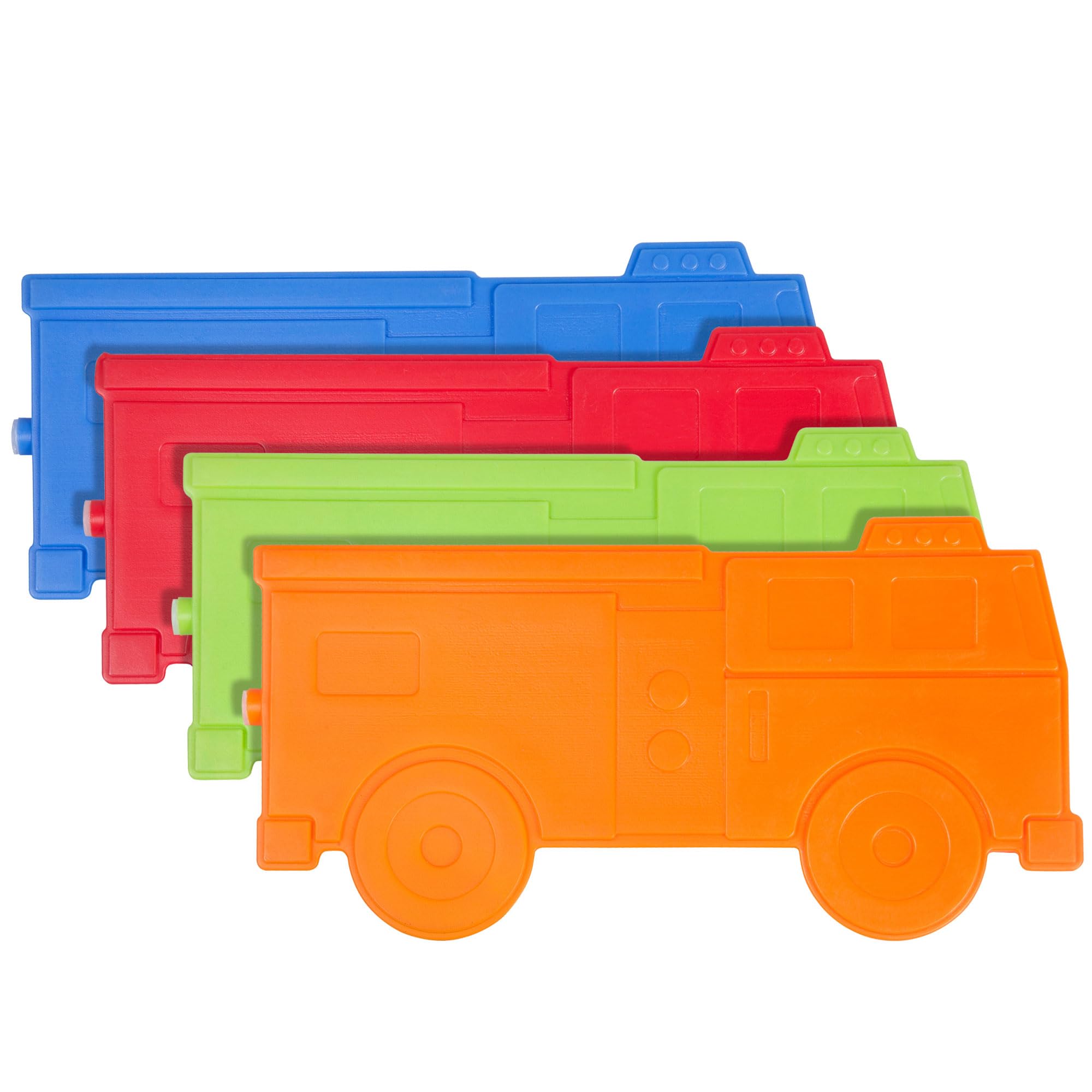 Wildkin Paquetes de hielo para niños (4 paquetes) para niños y niñas, perfectos para guardería y preescolar, paquetes de hielo delgados y reutilizables, mantiene los almuerzos frescos y frescos para
