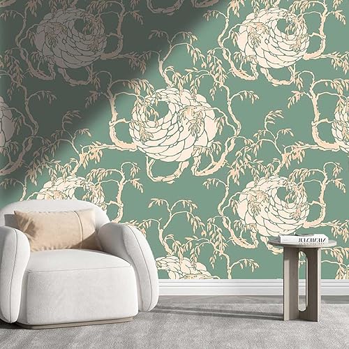 Papel tapiz texturizado para paredes, diseño Art Nouveau de flores pastel, papel tapiz para decoración de pared para dormitorio, apto para bricolaje disponible en Yaxa Guatemala