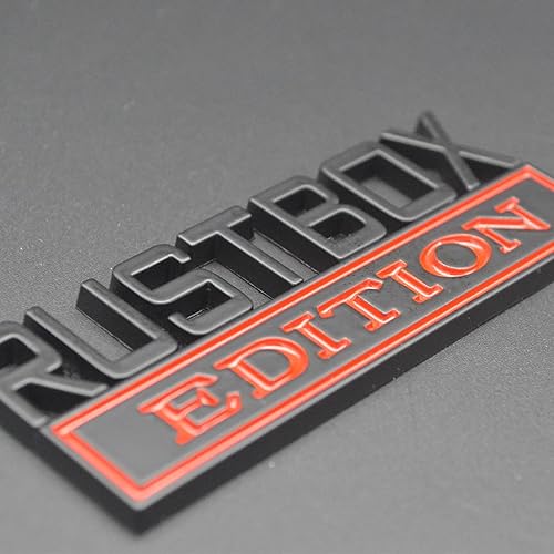 Miniatura 3 de Adhesivo universal Rustbox Edition de repuesto para automóvil, camión, SUV, compatible con Ford F150, Jeep, Dodger, Chevrolet, Chevy Silverado,