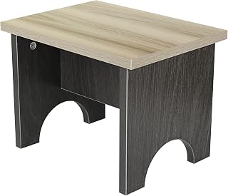 VALIANTOIN Wooden Step Stool for Adults and Kids 500lbs Capacity Utility Footstool with Non-Slip Pads for Bedside Washroom Kitchen or Garden