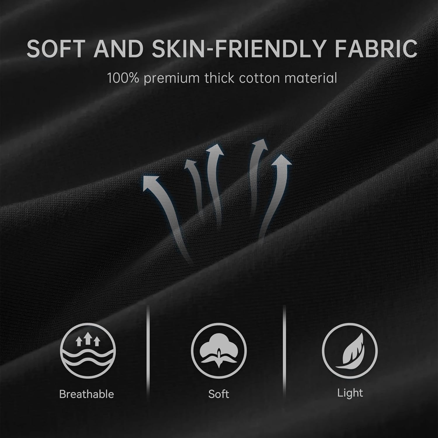 Womens T Shirt Heavyweight Short Sleeve Cotton Casual Crew Neck Basic Tees Tops - Image 4