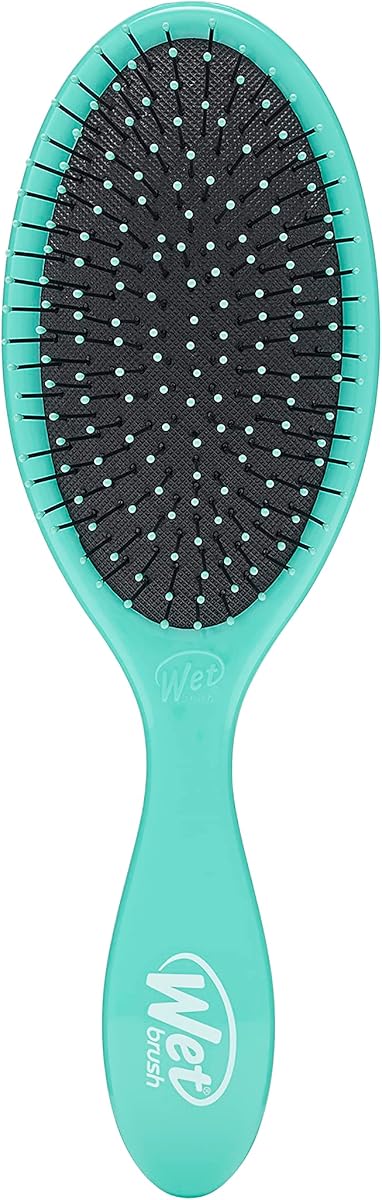 Cepillo desenredante original, Amazon Aqua, para todas las texturas de cabello | Las cerdas IntelliFlex ultrasuaves desenredan el cabello húmedo, seco y dañado con menos roturas y un cepillo desenredante sin dolor.
