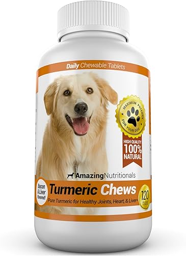 Antioxidante de Cúrcuma para los perros elimina la inflamación del dolor articular 120 masticables