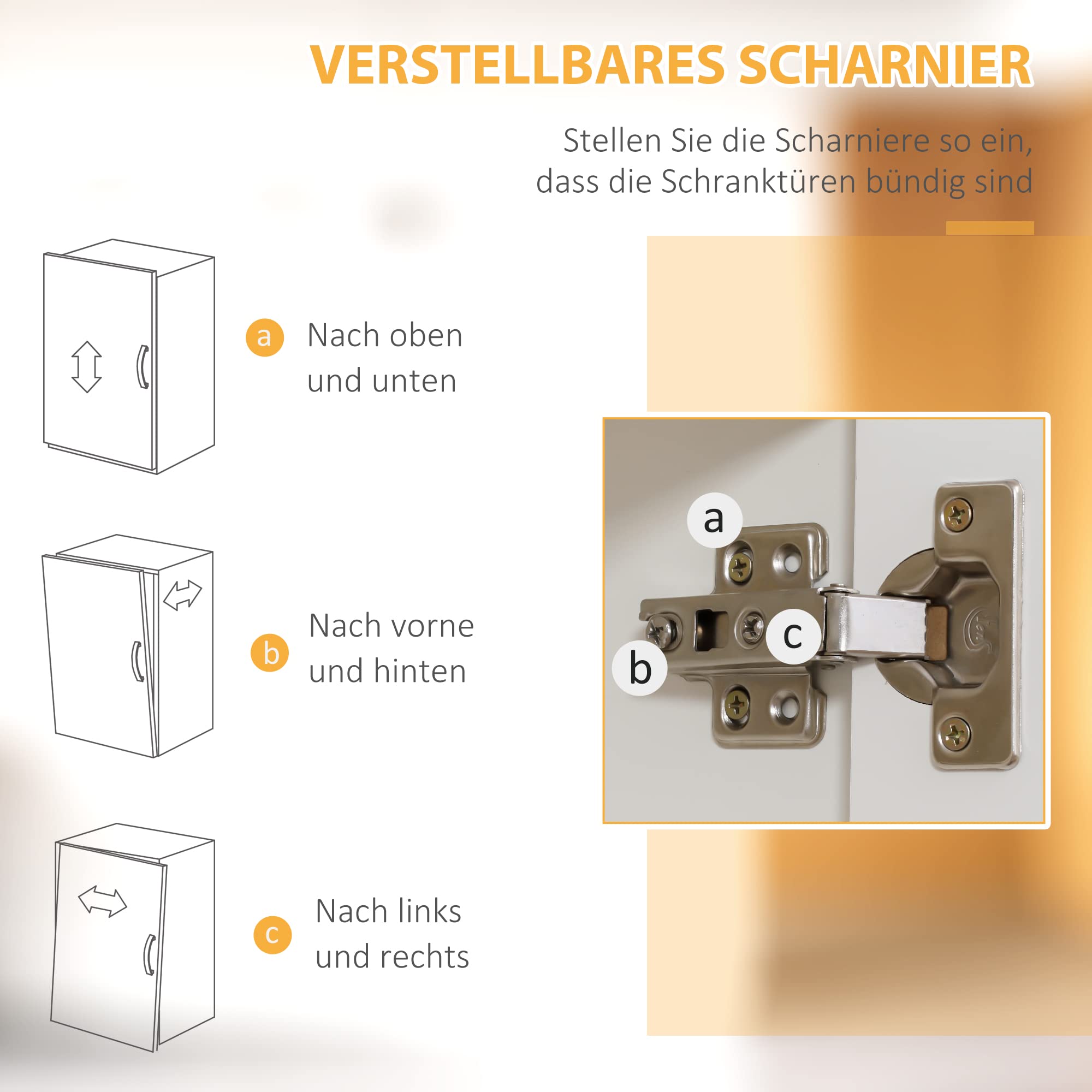 HOMCOM Küchenschrank Küchenhochschrank2 Regale, 2 Schränke Weiß