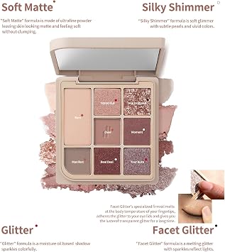 Heart Percent Dot Mood Kids Palette 01 - Rose Facet / Heart Percent