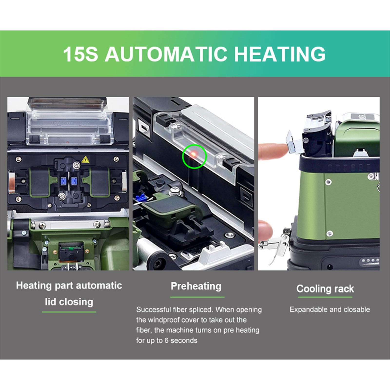 2024 New Model AI-30A Fusion Splicing Six Motor Core Alignment Fiber Fusion Splicer Automatic FTTH Fiber Optical Welding Splicing Machine Splicing 6S Heating 15S