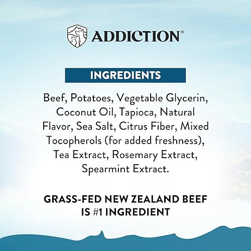 Vista 13 de Addiction Meaty Bites - Golosinas hipoalergénicas para perros - Hecho en Nueva Zelanda - Alto contenido de carne - Sin gluten y granos - Golosinas