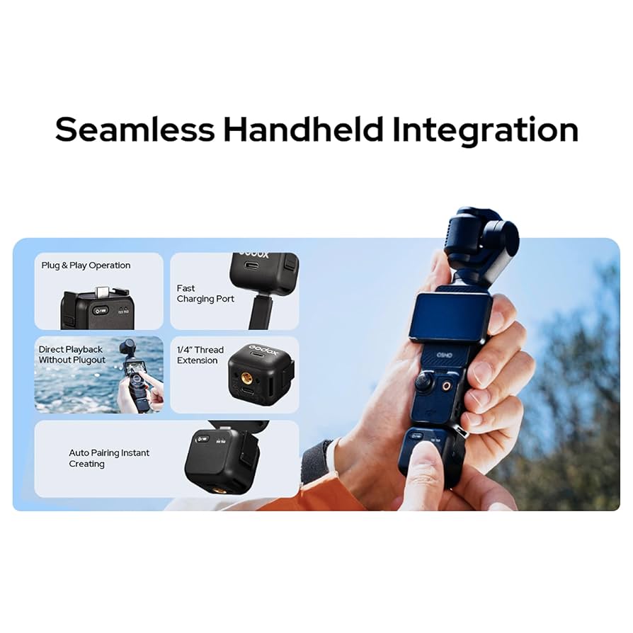 Amazon | Godox Cube-OP3 ワイヤレスマイクシステム DJI OSMO