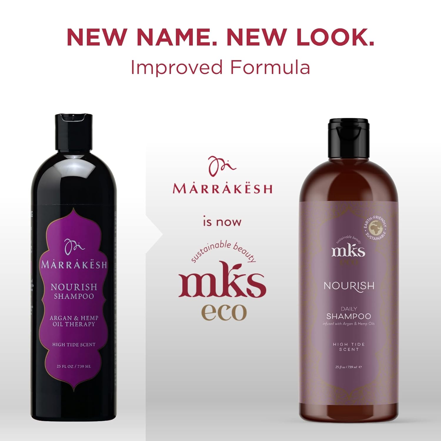 MKS eco Nourish Shampoo - Cleanses, Strengthens & Repairs - Ideal for Fine Hair, Safe for Color Treated Hair - Moroccan Argan Oil, Hemp Seed Oil - Vegan, Cruelty Free