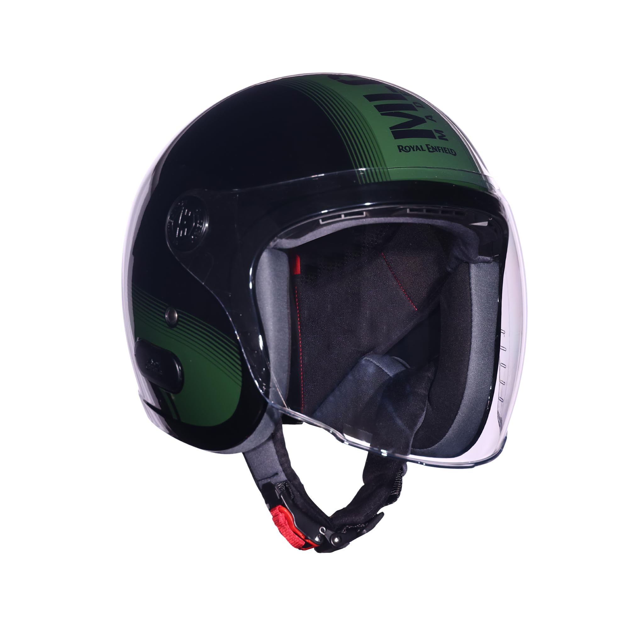 ROYAL ENFIELD REDDITCH Open Face MLG 1901 | ISI Certified | Shell Construction: Built with High Impact Grade ABS | High-Strength EPS Liner | Micrometric Lock | UV-Resistant PU Paints Olive L-image-43