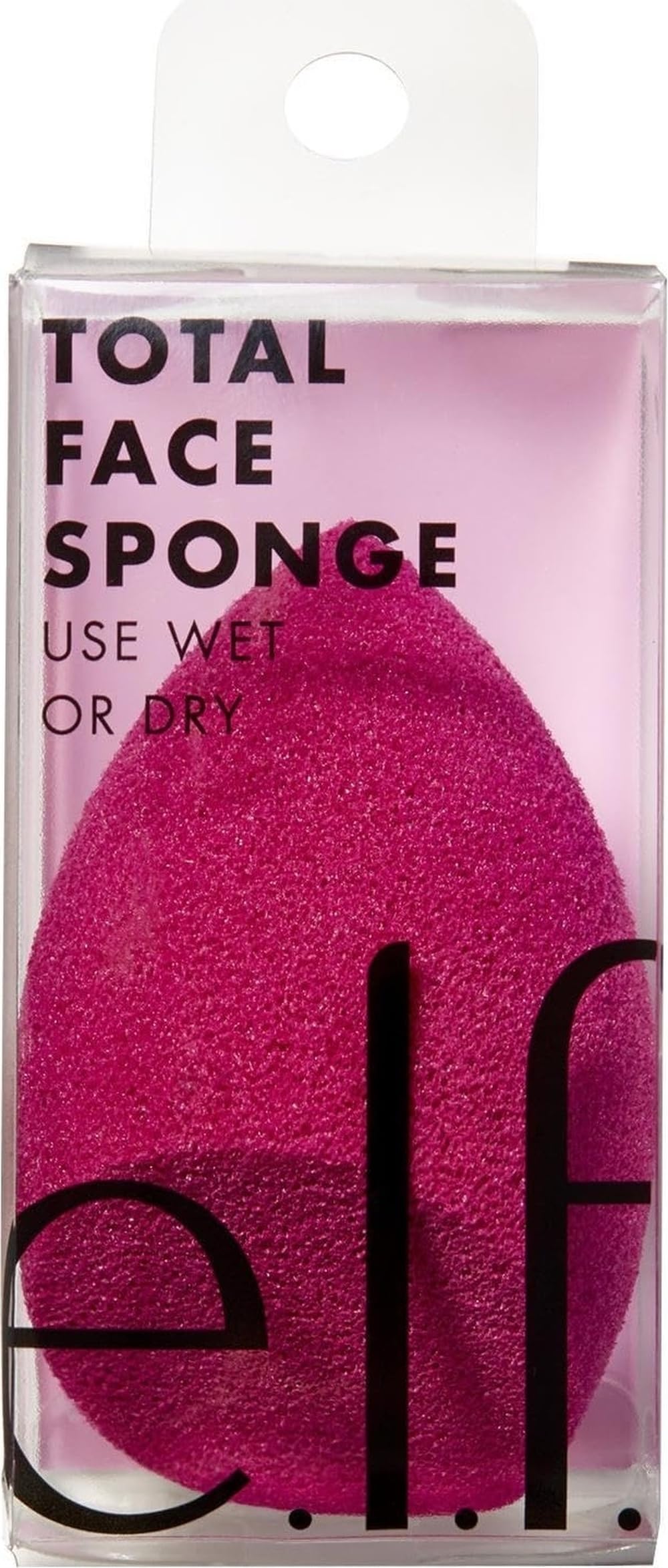 e.l.f, Total Face Sponge, Multi-Sided, Latex-Free, Angled and Rounded Sides, Blends, Contours, Illuminates, Shapes, Defines, Sculpts, Easy To Clean, Easy To Use