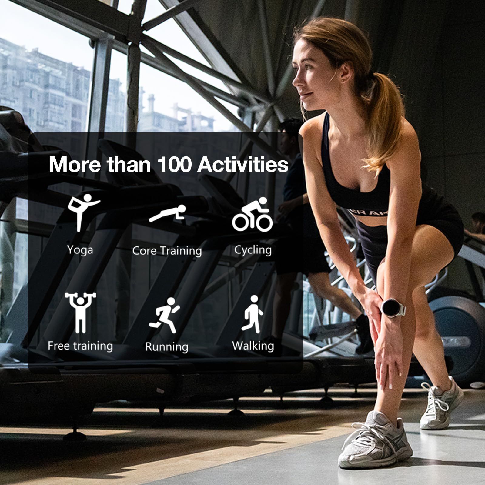 AGM Legion 2025 Reloj Inteligente para Hombre y Mujer con Función de Teléfono, Pantalla HD AMOLED de 1,43 Pulgadas con Más de 100 Modos Deportivos, Monitor de Frecuencia Cardíaca, Monitor de Sueño
