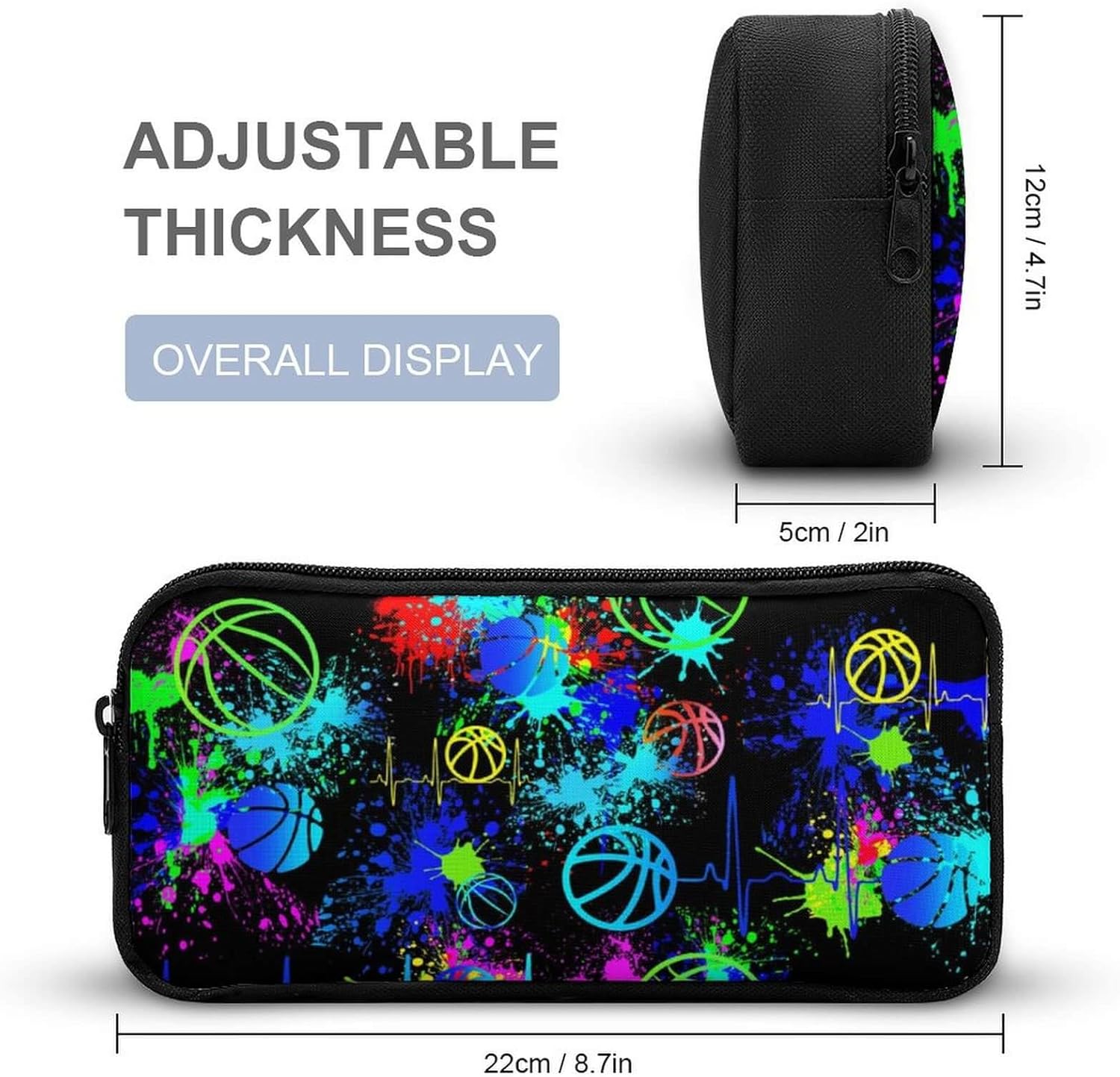 Basketball Backpack with Lunch Box & Pencil Case for Kids Girls Boys School, 16 Inch Cool Basketball Bookbag, School Backpack for Students Children, sustainable, Lightweight, Large Capacity - Image 7