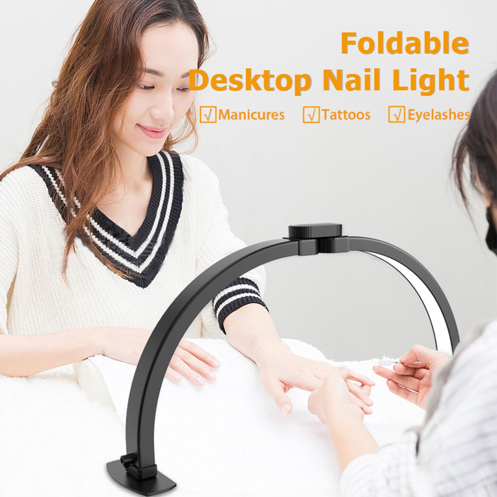ACAGALA Desktop Nail & Beauty Refill Lamp Adjustable Brightness and Color Temperature