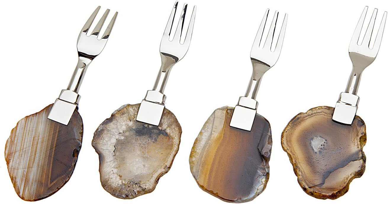 Godinger Agate S/4 Dessert Natura Forks