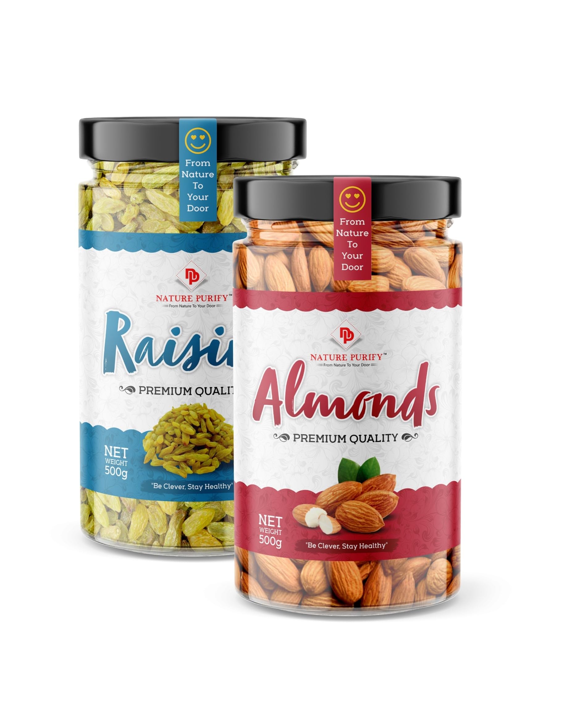 Nature Purify Pure Almond & Raisins- 1kg (500gm*2) Almond, Raisins | Dry Fruit (jar pack) (B0CP7PTHJX) Amazon Price History, Amazon Price Tracker