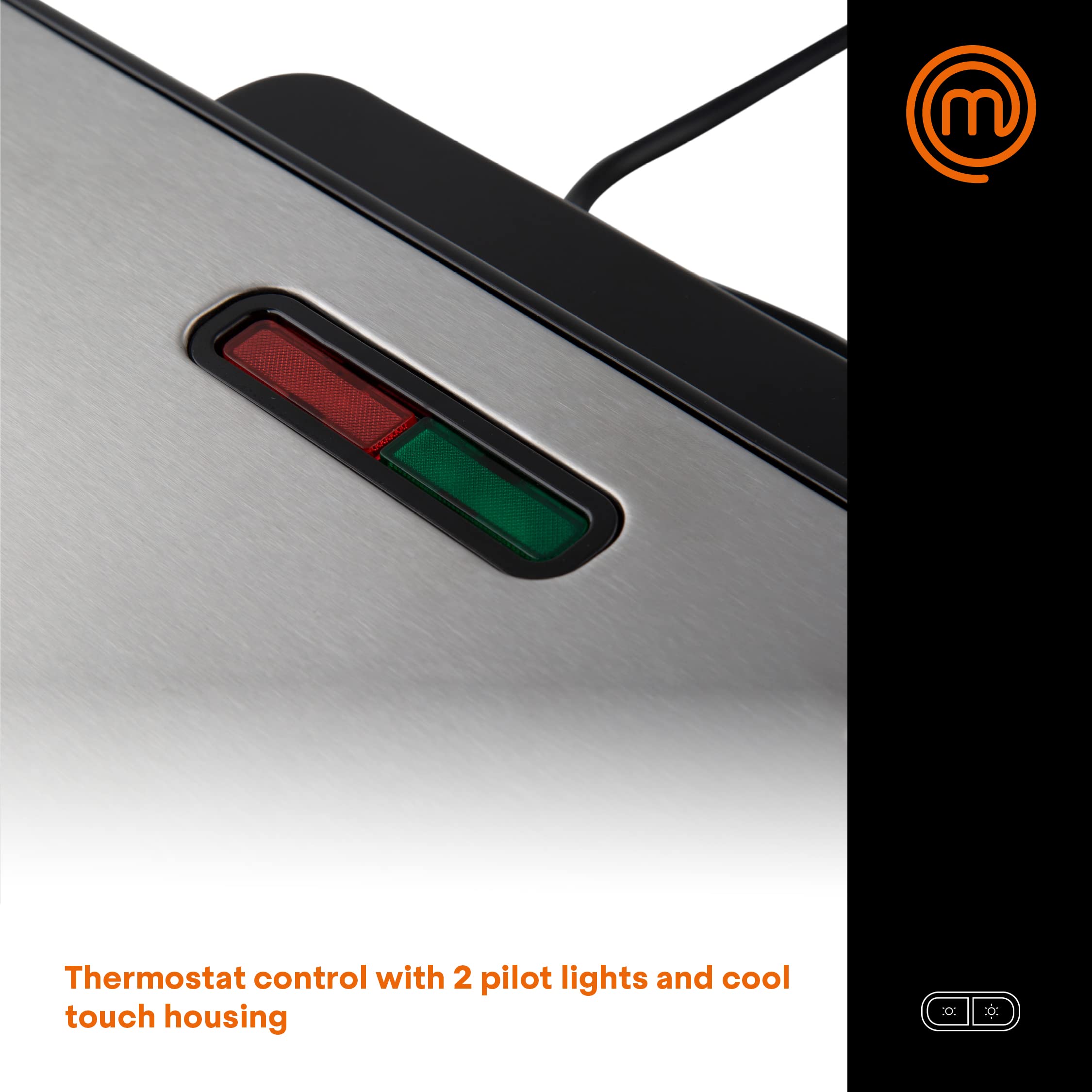 Buy MasterChef Sandwich Toaster, Cheese Toastie Maker, Panini Press & Grill for Deep Fill