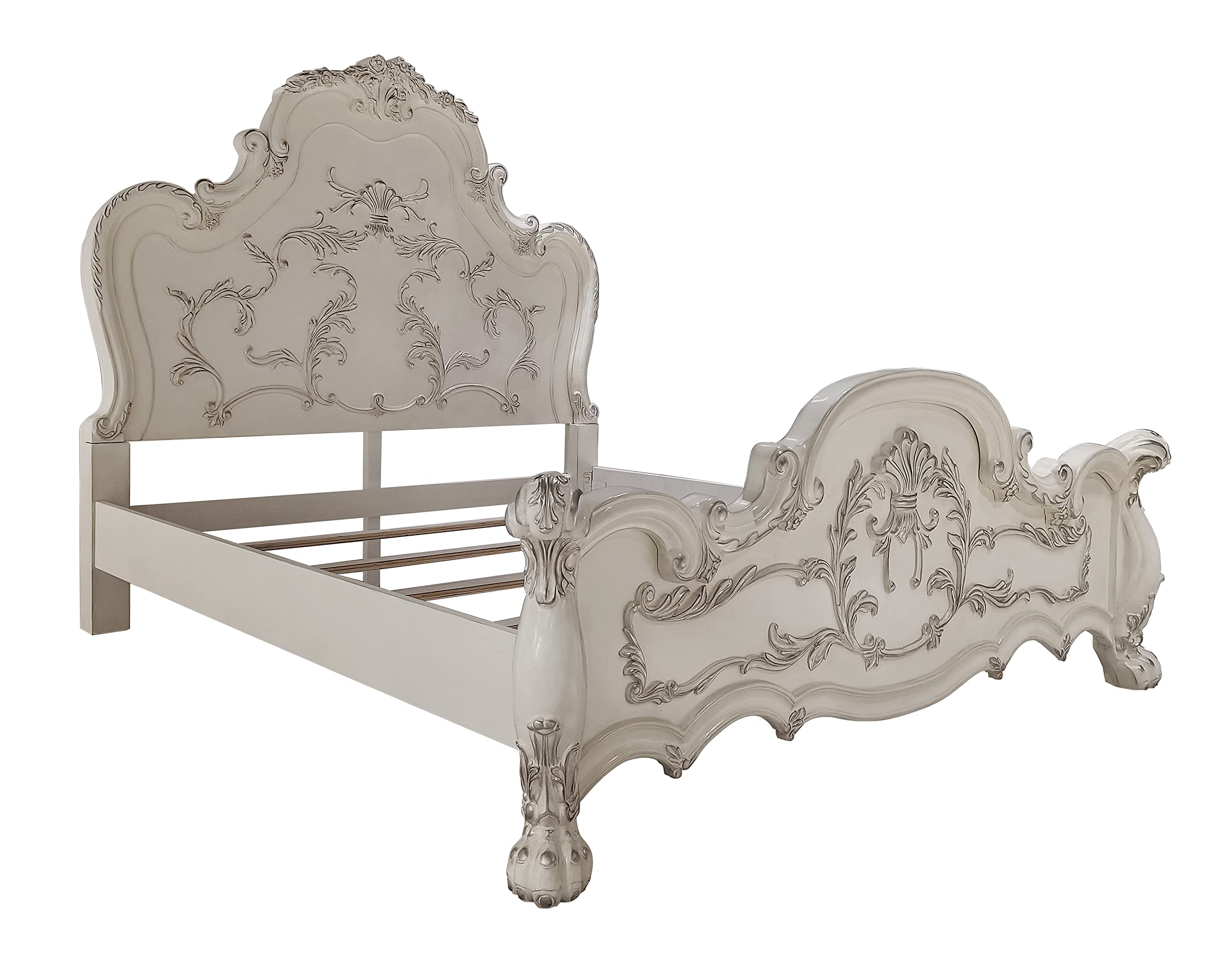 Amazon.com: Acme Dresden Wooden Queen Bed with Arched