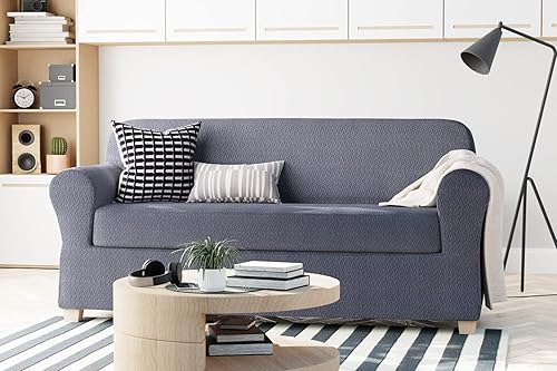 Vista 10 de Zenna Home Simply Fit - Funda elástica para sofá (1 pieza), color crudo
