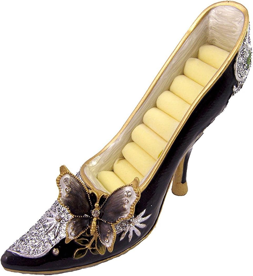 Butterfly Shoe Ring Holder, Black