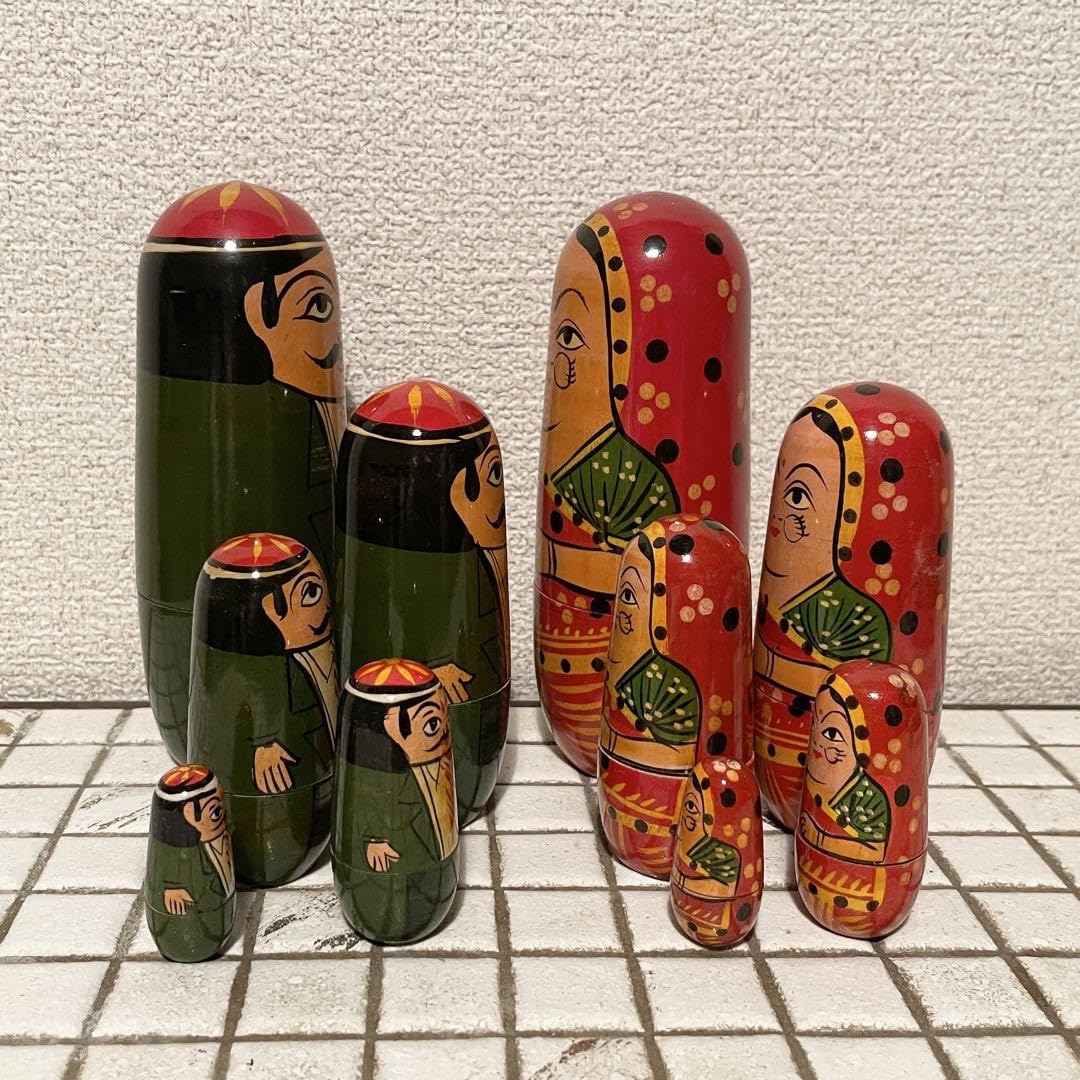 Amazon | ロシア ソ連 マトリョーシカ 民芸 木製 お土産 入れ子人形