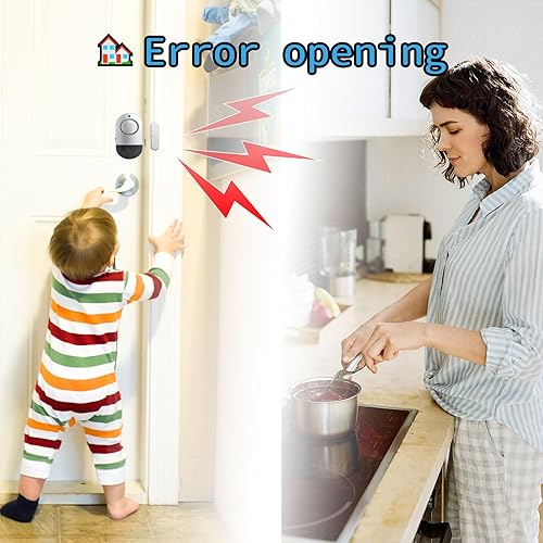 Miniatura 4 de Alarmas de puerta y ventana, alarmas de piscina Zabree de 120 DB para piscinas enterradas, alarmas de seguridad magnéticas para puerta de piscina