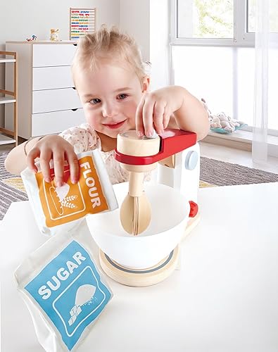 Miniatura 4 de Hape Wooden Mighty Mixer Kitchen Plaset | Juguete educativo para hornear para preescolares a partir de 3 años