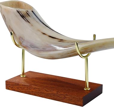 HighLight Shofar Stand Handcrafted Metal Wood for Cow Deer Antler Horns 5.91" x 2.76" x 4.33" 5.91" Y-Shaped