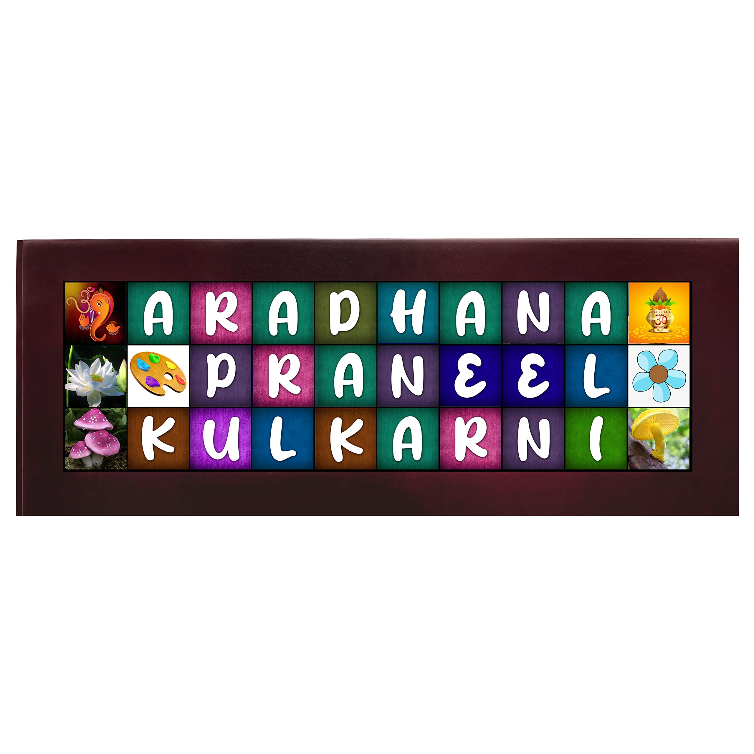 Customized Wooden Name Plate for Home Entrance, House & Apartment Doors (12Letter/1Line) — Amazon image 13
