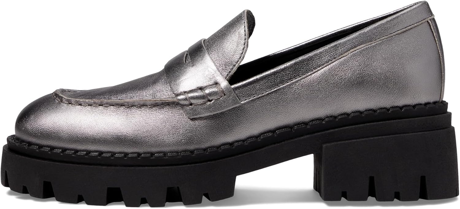 Free People Lyra Lug Sole Loafer Pewter EU 38 (US Women's 8) M