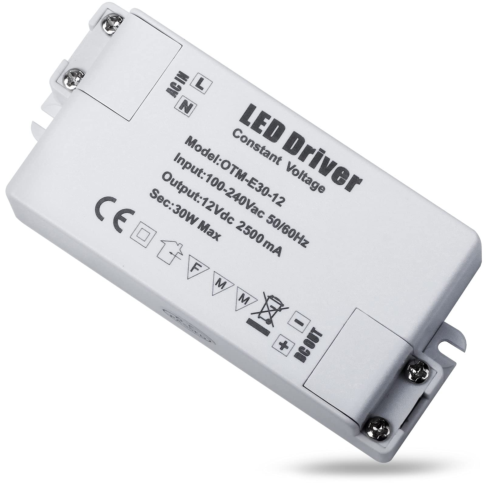 Buy REYLAX LED Driver 12V 30W, LED Transformer 240 to 12V DC 2.5A