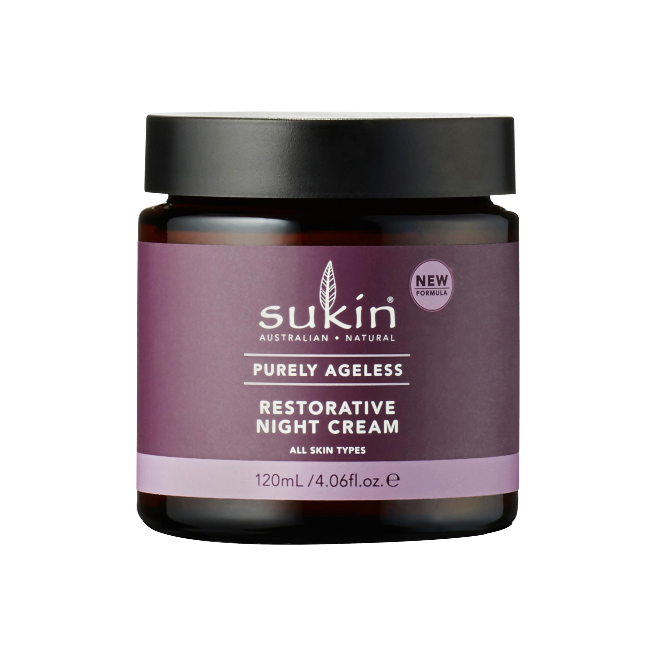 Sukin Purely Ageless Night Cream 120mL, Visibly Firmer Skin After 14 Days, Anti-Wrinkle Formula...