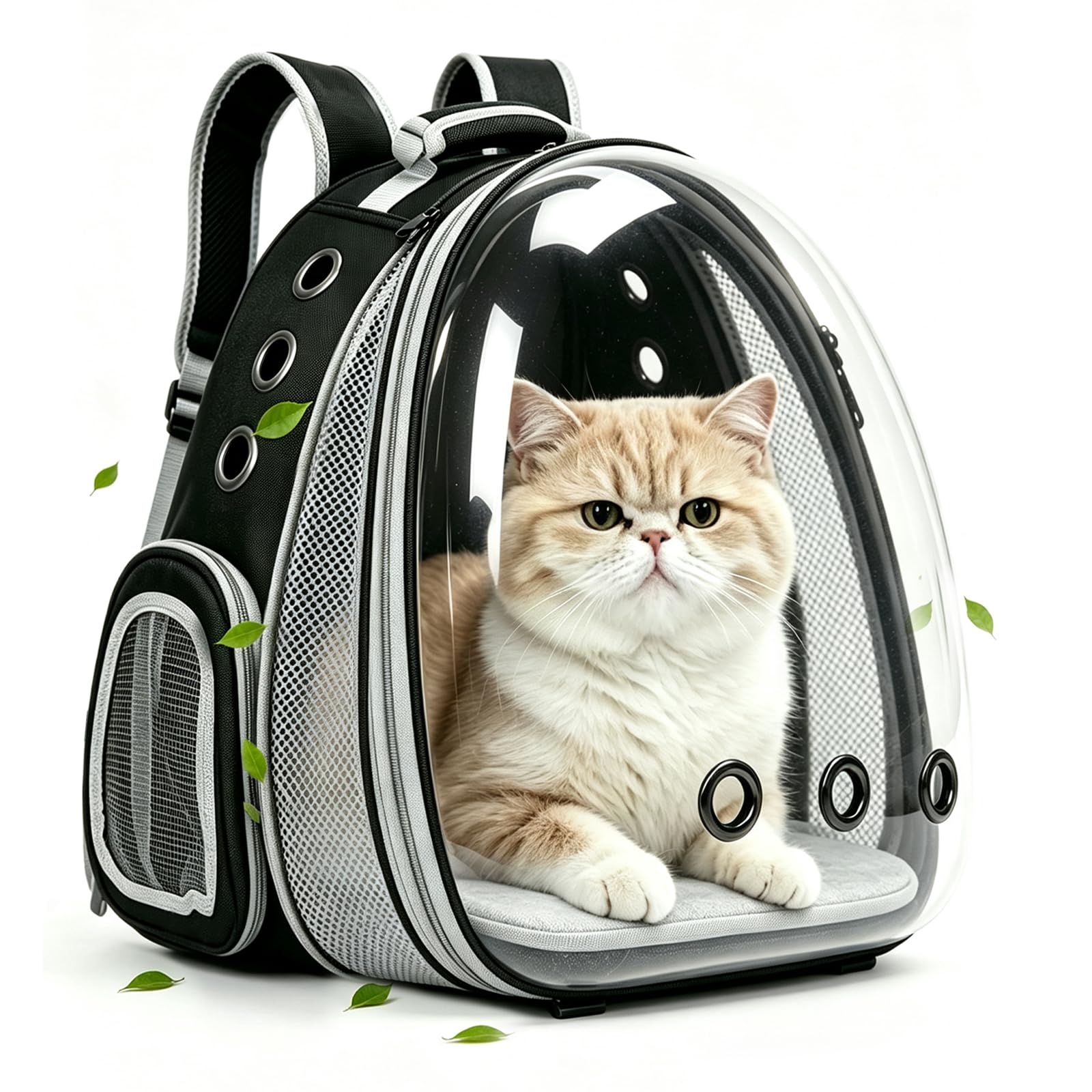 BEIKOTT Expandable Pet Backpack 14"×15"×16.5" Cats Dogs Carrier Bag