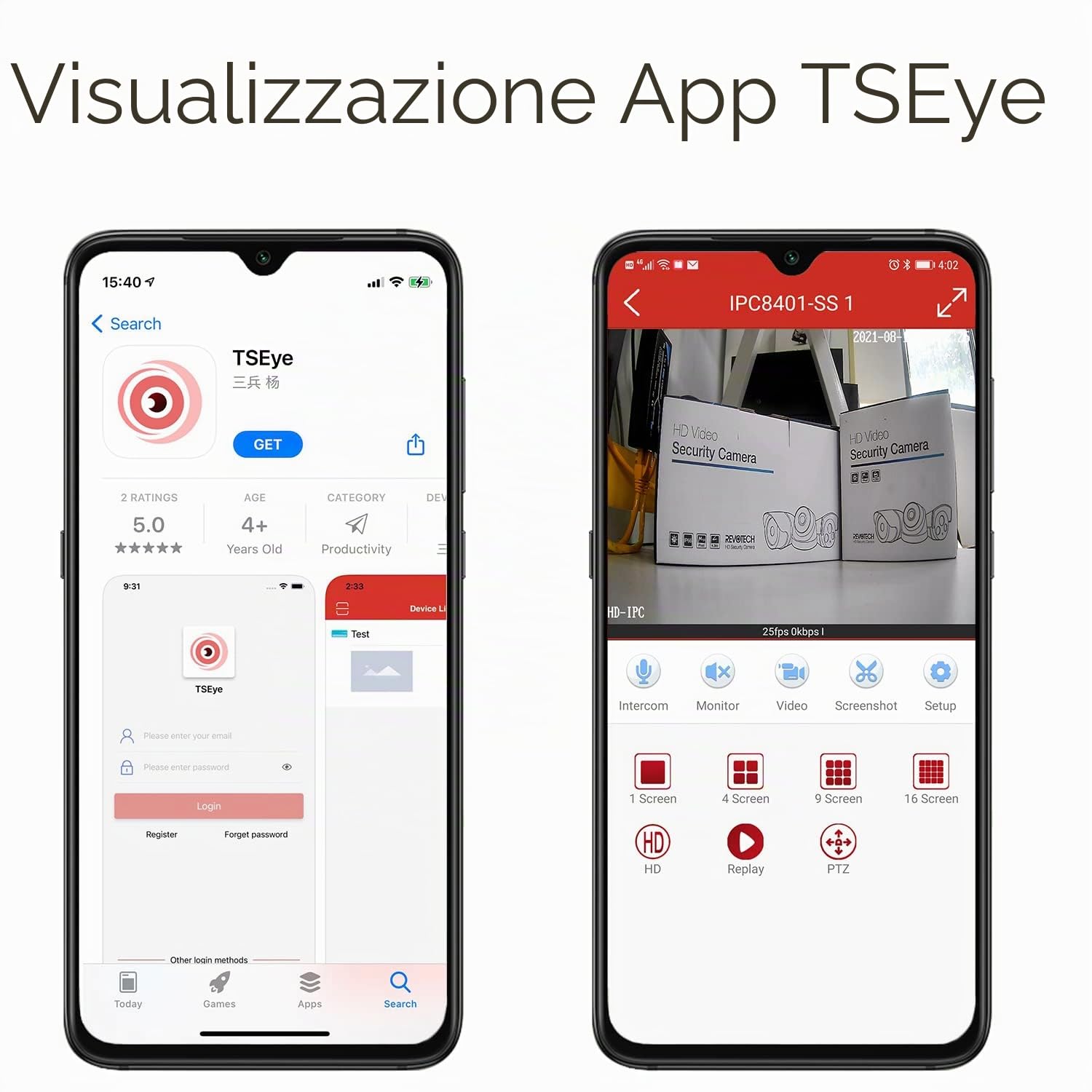 Mini telecamera di sicurezza 5MP, zoom manuale 2.8-12mm, piccola telecamera di sorveglianza interna PoE, rilevamento movimento, funziona con scheda SD/NVR, fino a 256GB TF Card (I712-P-TS-SD)