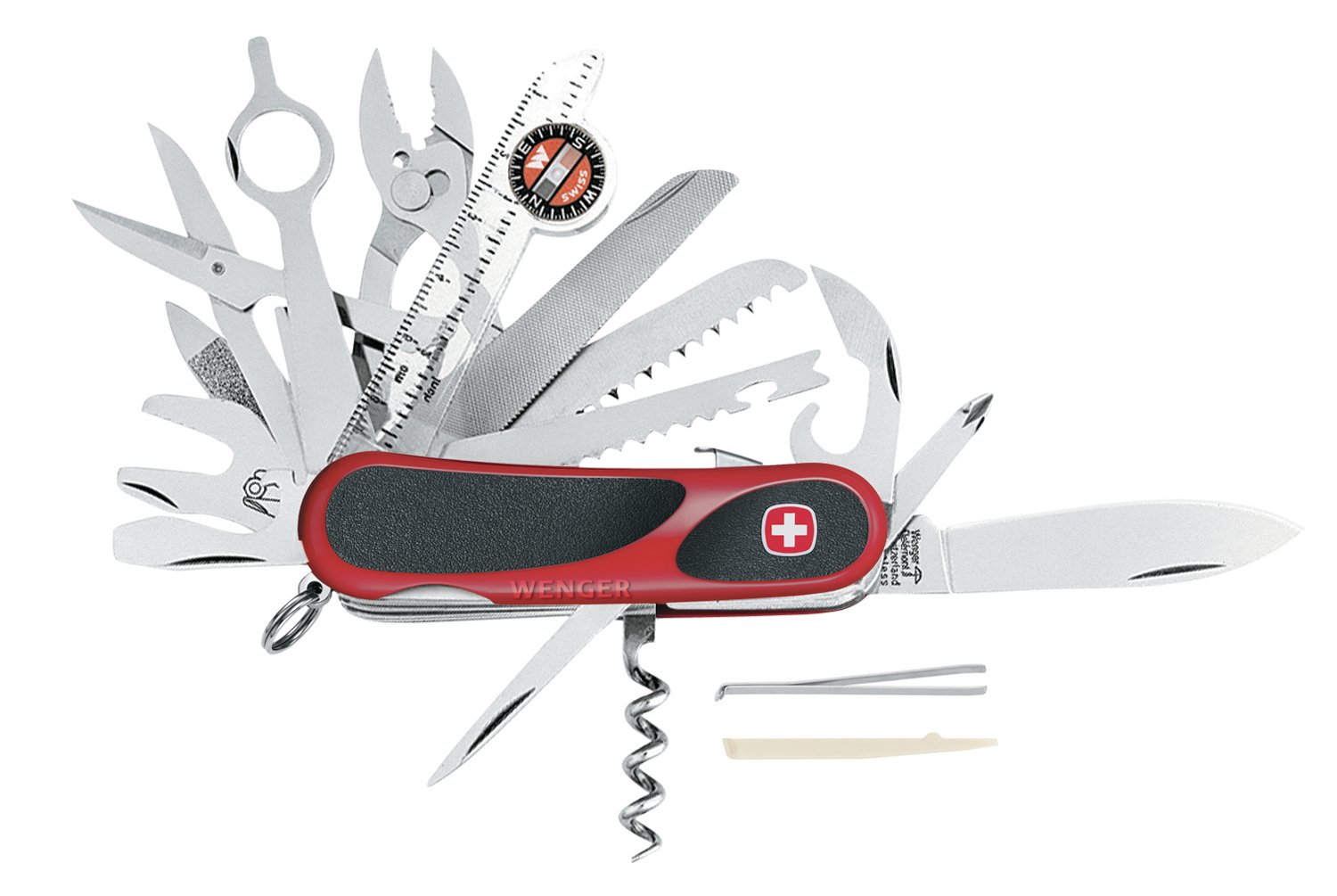 Wenger 16812 Swiss Army Evogrip S54 Pocket Knife Red Black