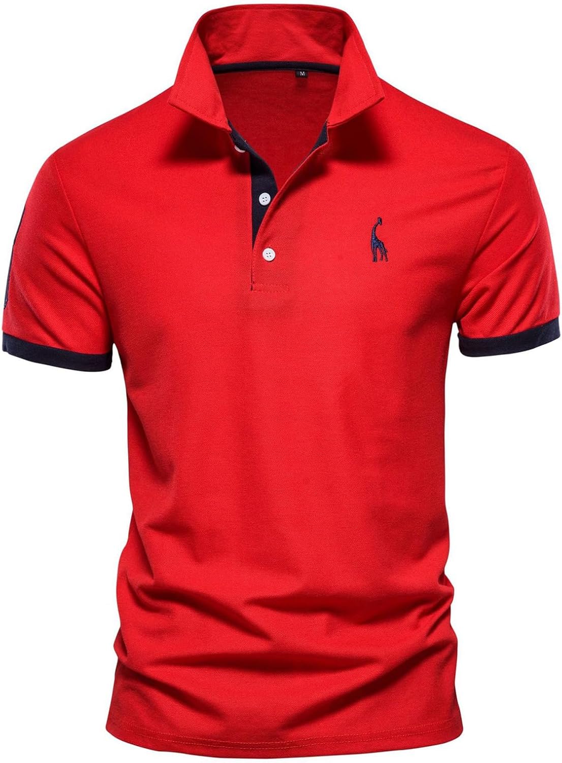 Ymosrh Men's Casual Polo Shirt Short Sleeve Solid Color Golf Shirt Casual Work Dress Collar Shirts, M-5XL