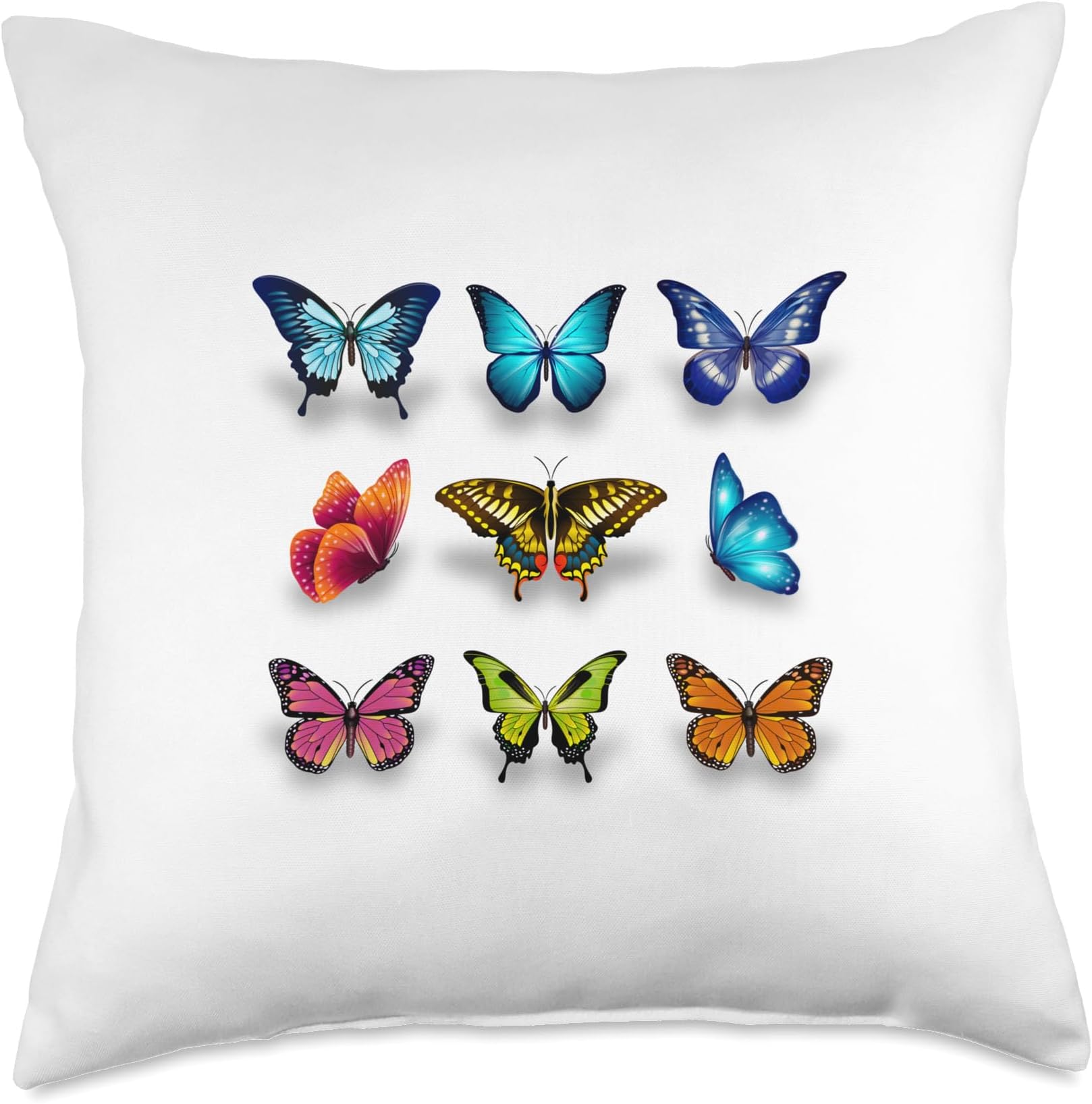 My ButterflyThrow Pillow, 18x18, Multicolor