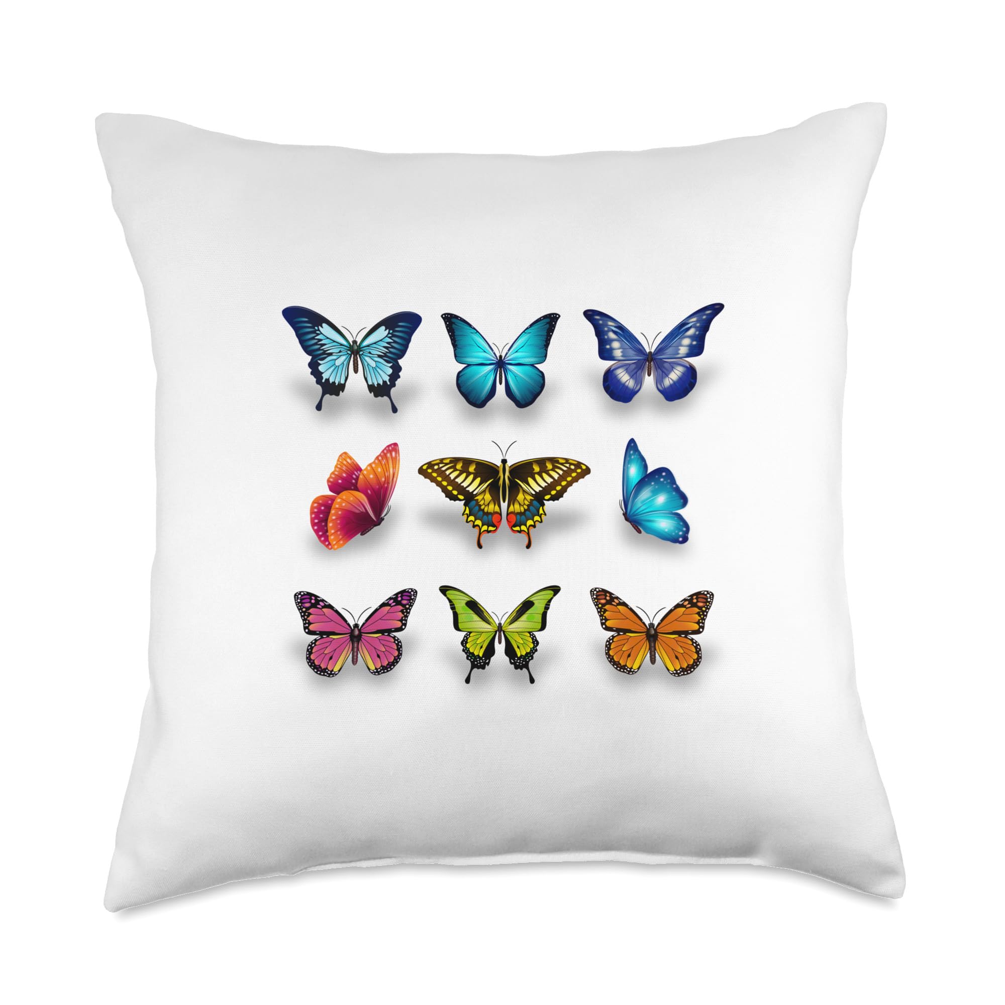 My ButterflyThrow Pillow, 18x18, Multicolor