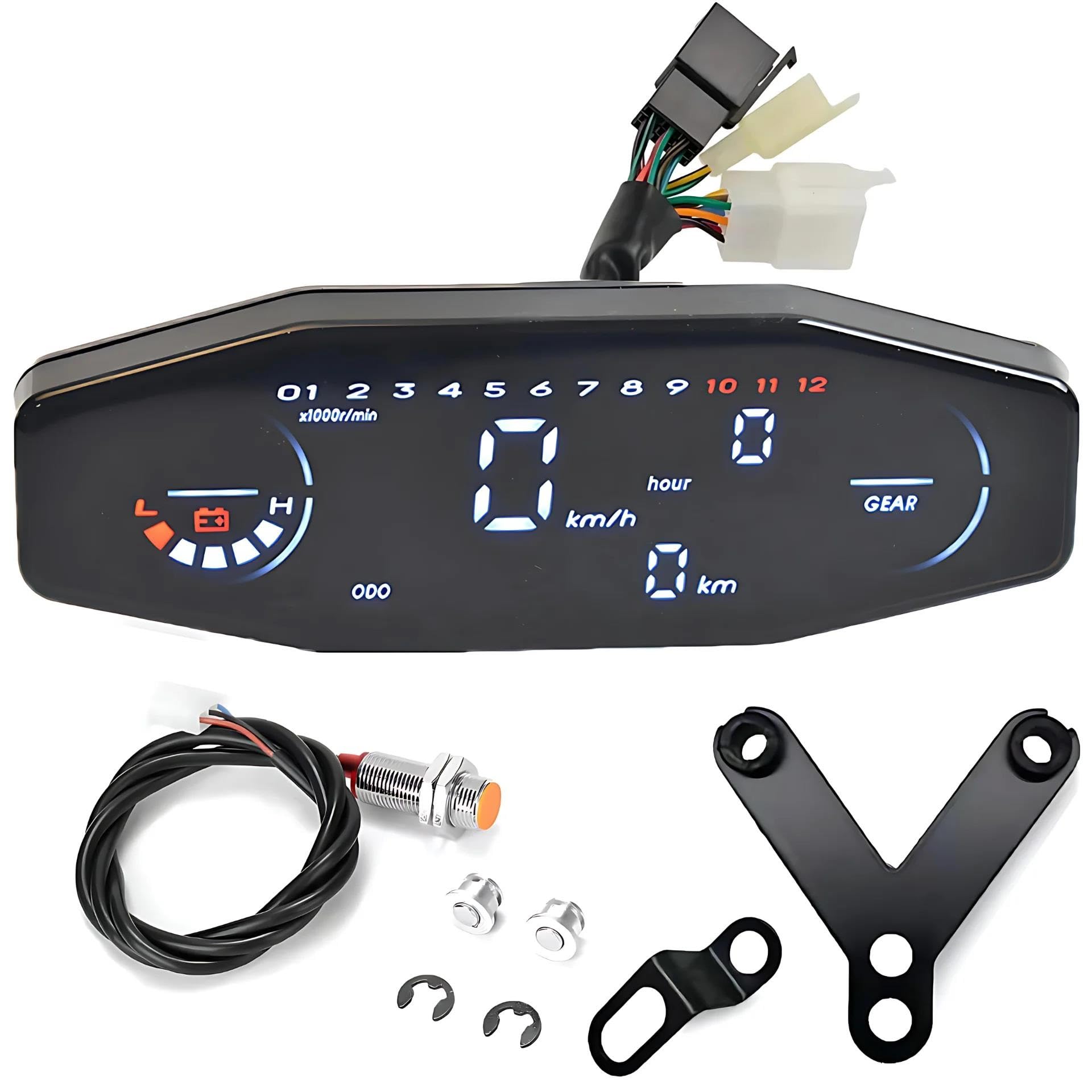 Universeller Wasserdichter Digitaler Tachometer Für Motorräder