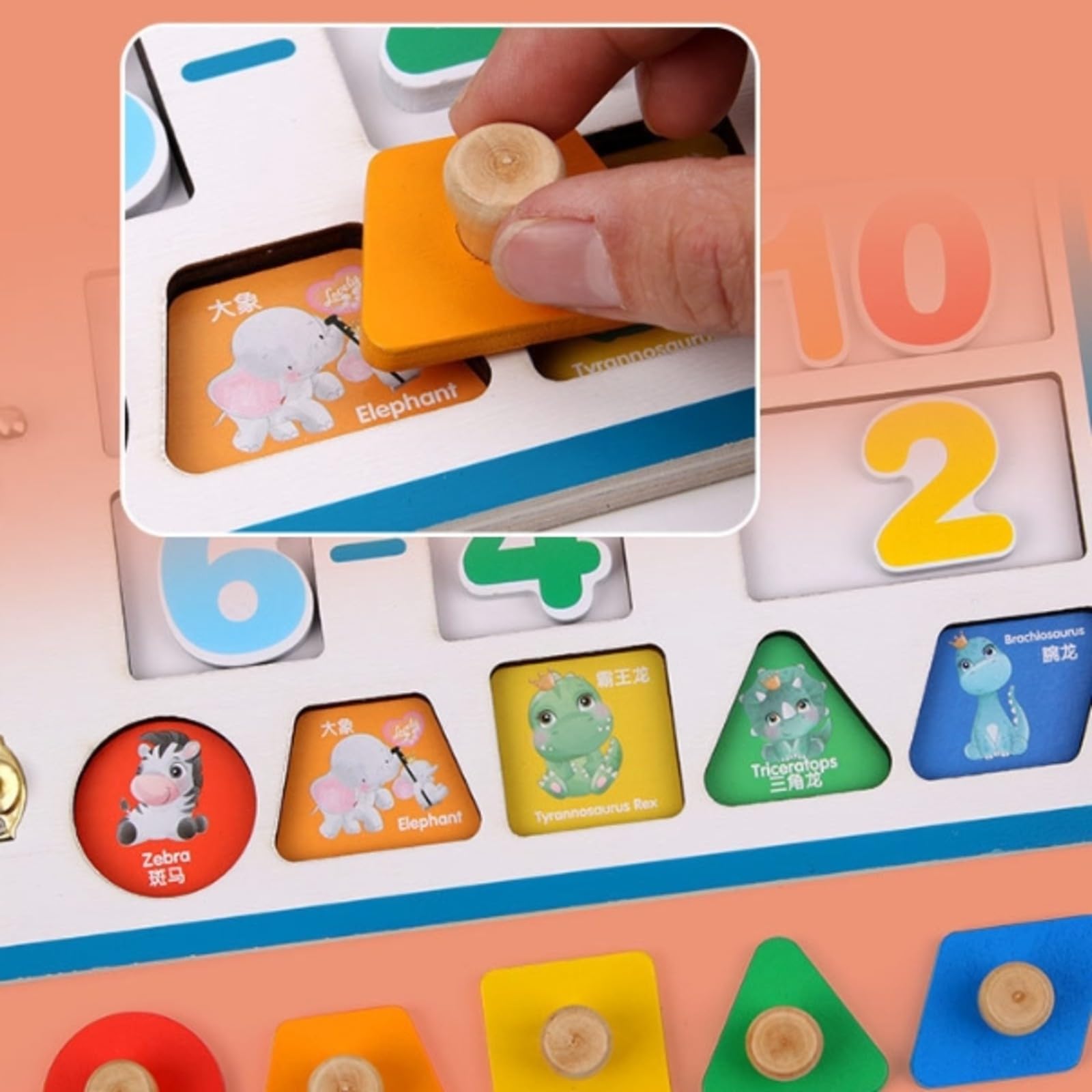 Pädagogisch motorikspielzeug Motorikbrett mit Uhr, Lernspielzeug, für Zimmer, Garten, Vorschul