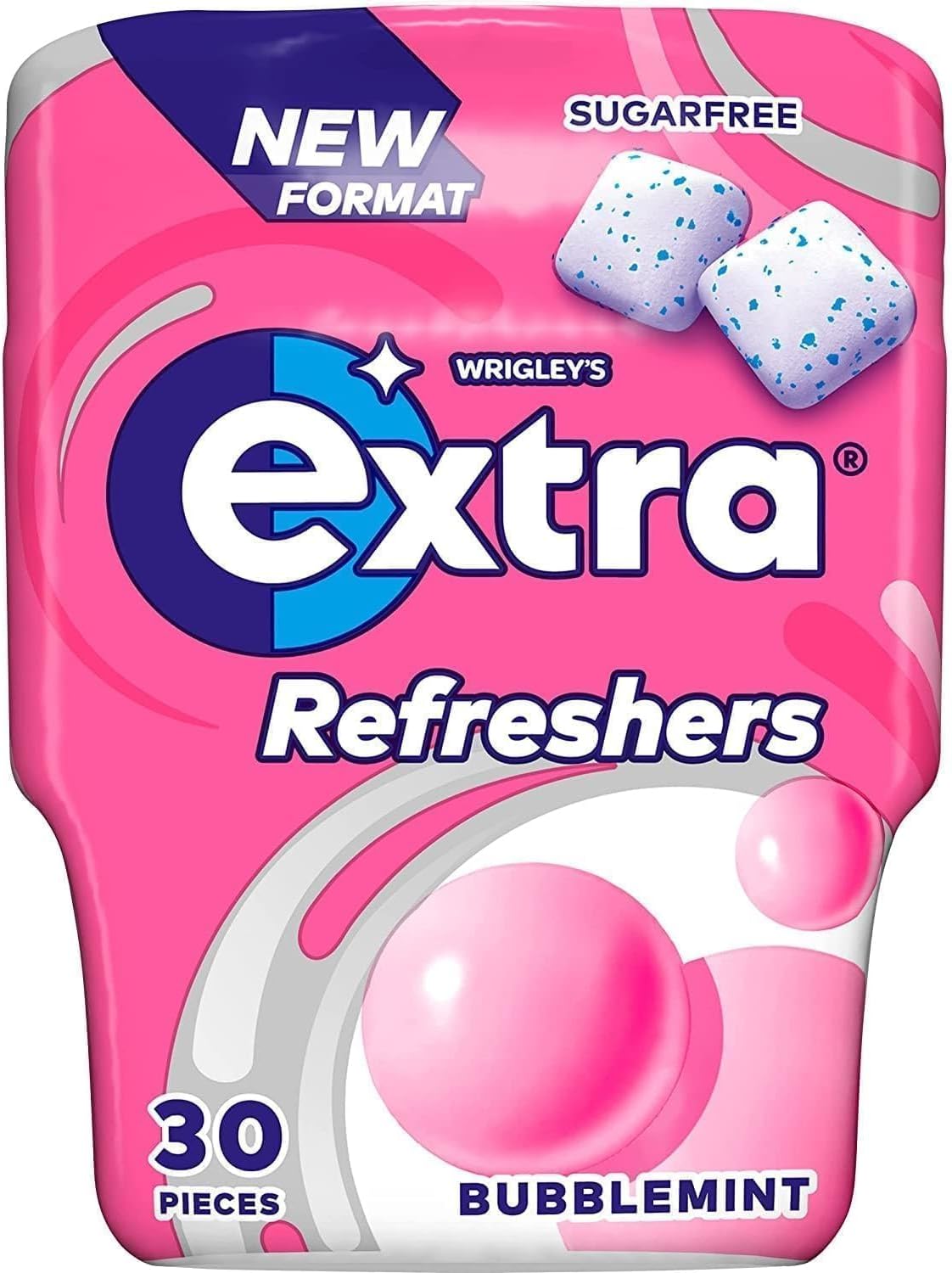 Wrigley'S Extra Refreshers Bubblemint Flavor Chewing Gum, 30 Pieces