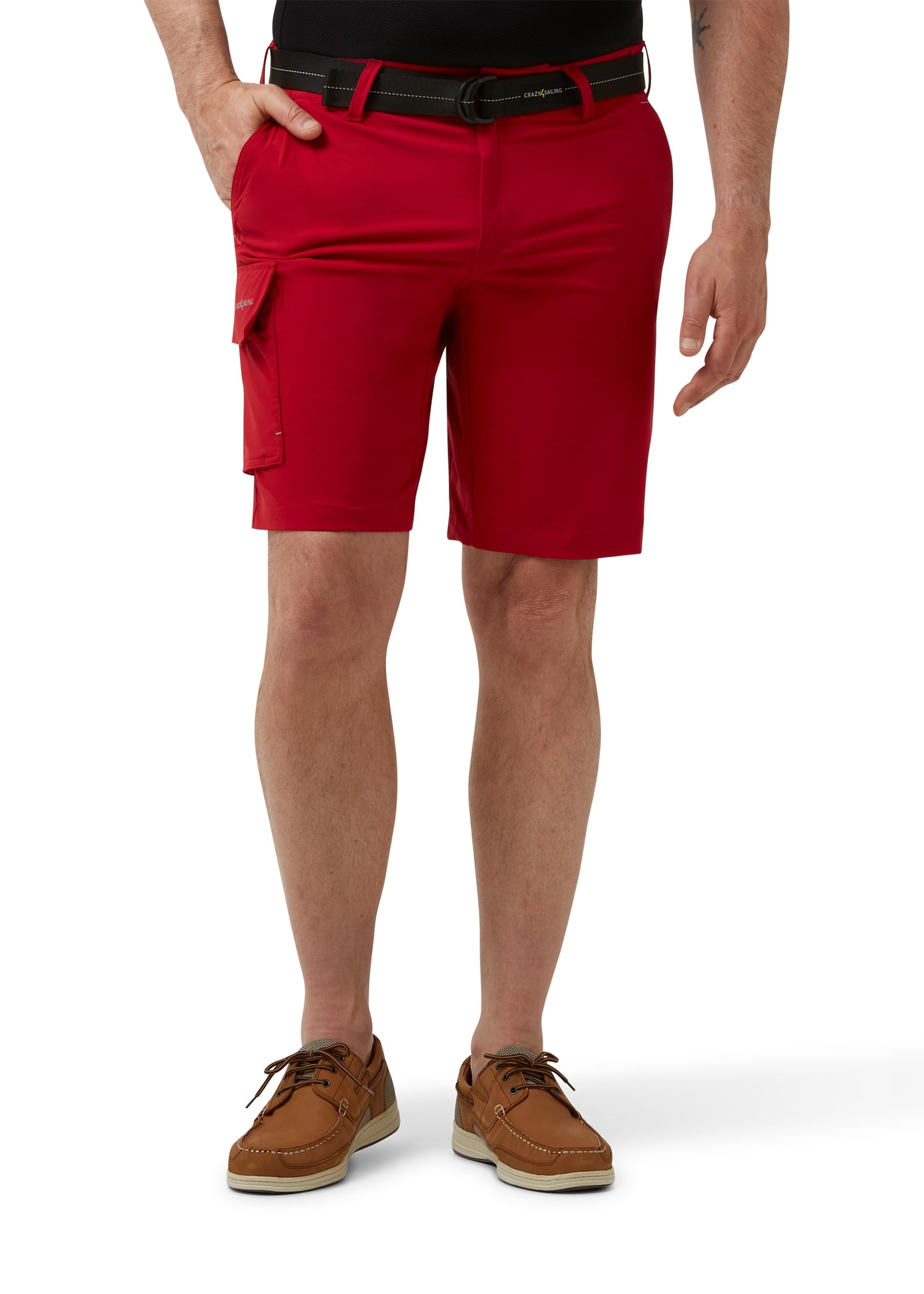 crazy4sailing Szorty żeglarskie unisex – szybkoschnące, ultralekkie i rozciągliwe, ochrona UPF 40, odporne na ścieranie, wzmocnione siedzisko, praktyczne kieszenie, elastyczny ściągacz z paskiem