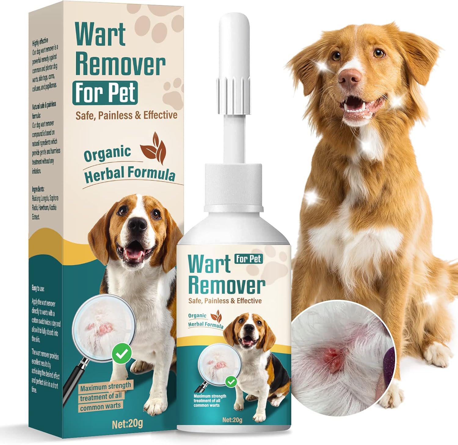 FILBA Dog Skin Tag Remover, Dog Wart Remover, Pets Skin