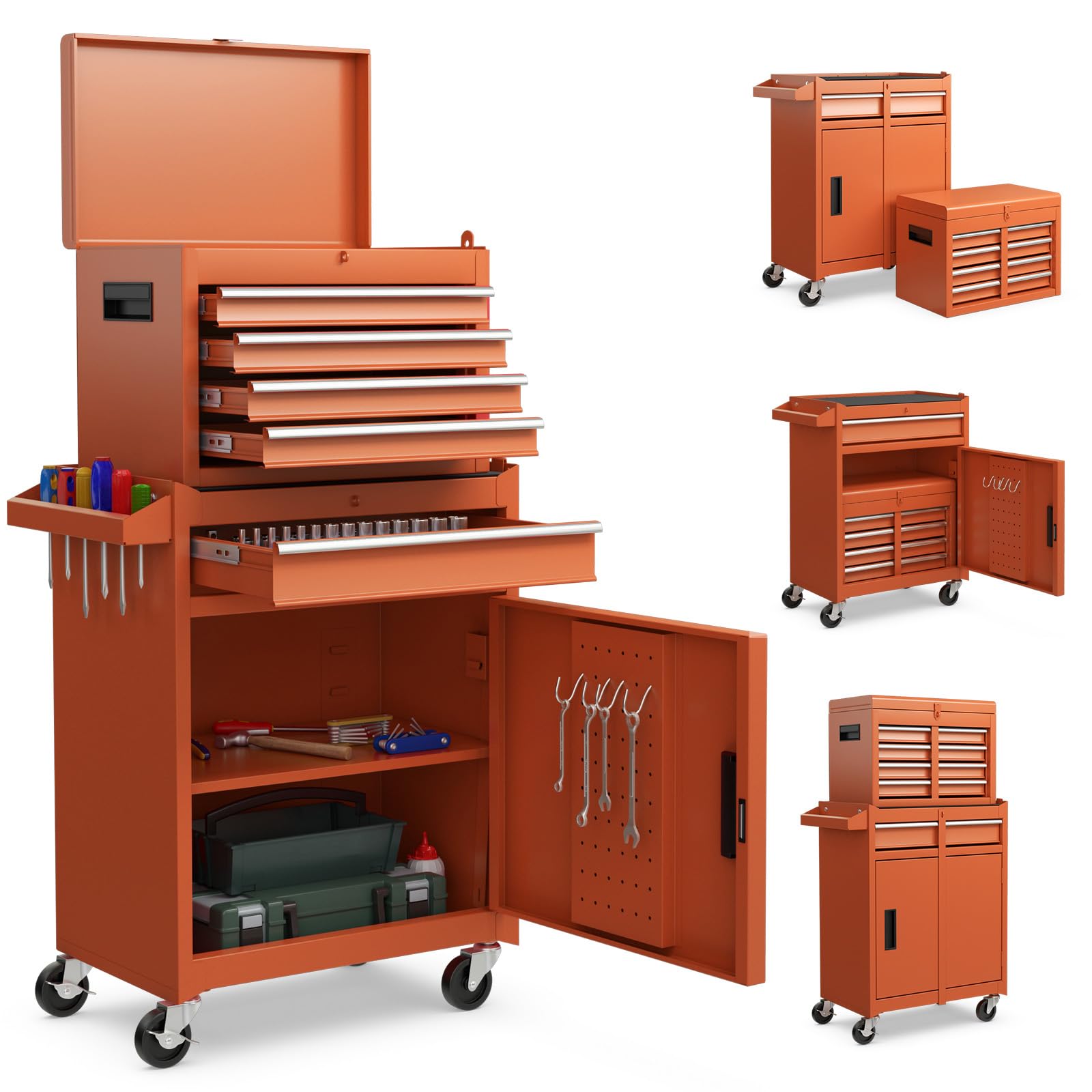 Amazon.com: IRONMAX Rolling Tool Chest, 5 Drawers Lockable Tool