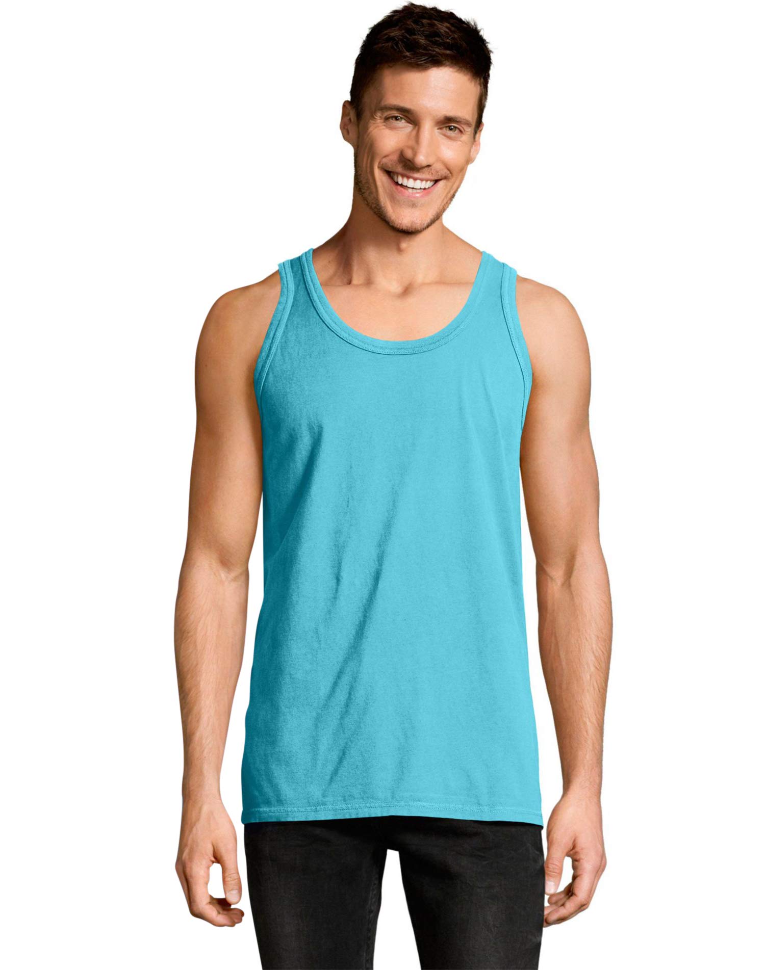 Hanes Mens Originals Tri-Blend Tank Top, Lightweight Tanks for Men, Sleeveless Tank Shirt